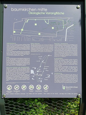 Gleispark Baumkirchen: Information board